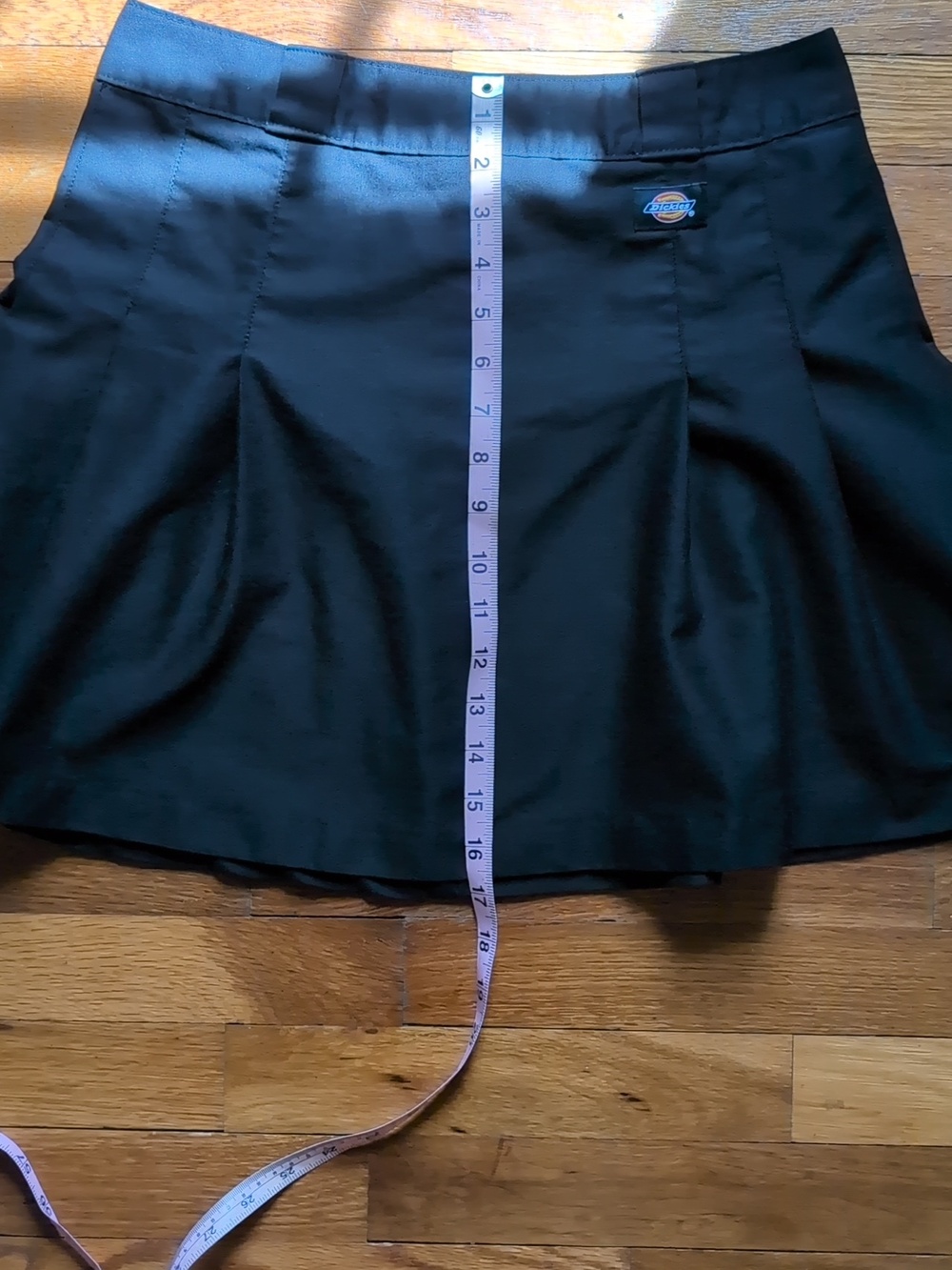 Dickies Black Circle Skirt with Pleated Panels - Picture 9 of 10